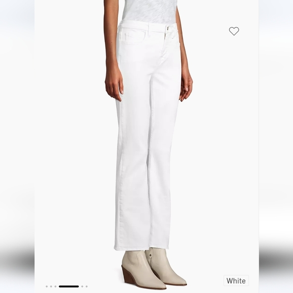 NWT $108 Jen by 7 For All Mankind Slim Bootcut Sculpting Jeans In White - Picture 4 of 6